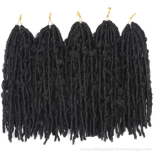 12inch Butterfly Locs Crochet Hair Distressed Water Wave Faux Loc Crochet Wavy Dread Synthetic Butterfly Locs Braiding Hair